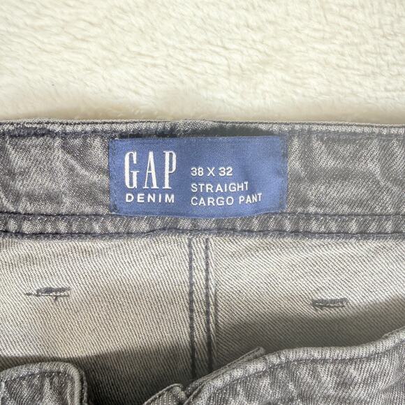 GAP Mens Straight Leg Cargo Pants 38x32 (36x30) Utilitarian Grunge Skater Y2K - Picture 2 of 10